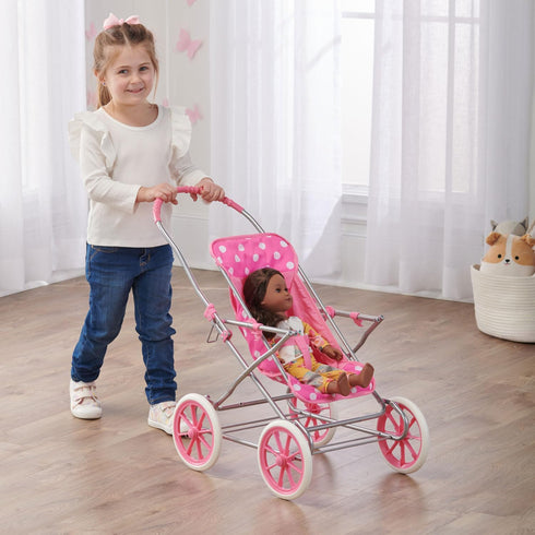Badger Basket Just Like Mommy 3-in-1 Toy Doll Pram Stroller and Carrier for 18-22 inch Dolls