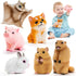 6PCS Animal Toys for Toddlers, Sensory Toys Cute Farm Animal Figures Pocket