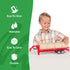 Country Big Toys Hay Trailer with Gooseneck Trailer Hitch, Fun Add-On for Farm Toys & Toy Trucks