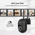 JAIOTlink 2K 2.4/5GHz 360 2-Way Security Camera Wired, Home WiFi Camera, PTZ Baby Monitor with Color Night Vision