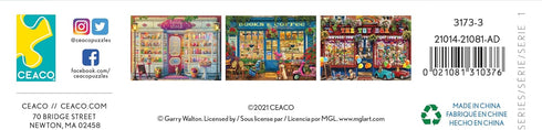 Ceaco - 1000 Piece Jigsaw Puzzle - Shop Windows - Toy Box, 26.6 x 19