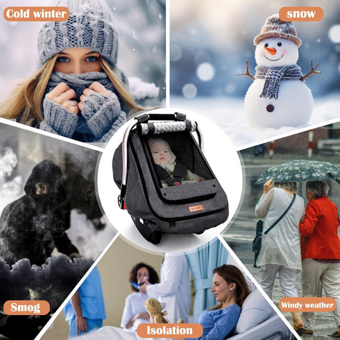 Youpinby Cozy Waterproof Baby Stoller Bunting Bags Winter Carseat Canopies Cover to Protect Baby from Cold Wind, Super