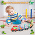 11 Magnetic Wooden Dinosaur Train Set, Montessori Educational Toys for Toddlers, Birthday Gifts for Kids