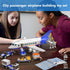City Passenger Airplane Building Set, Compatible with Lego Plane Blocks Toy, Fun Airport Gift
