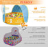 Peradix Paddling Pool for Kids & Pets, 3 in 1 Pop Up Wading Pool Tent with Basketball Hoop