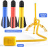 TEMI Rocket Launcher for Kids, 12 Foam Rockets and Launcher Pad, Outdoor Toys for Kids 3-6 Years Old