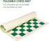 Roll Up Vinyl Chess Board Tournament 15.5" - Lightweight Non-Slip Portable Professional Club Chess Mat