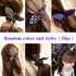 AKOAK 20 Pcs Baby Girl's Rabbit Ear Hair Tie Bands, Polka Dot Leopard Trip Ponytail Holder