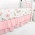 4-Piece Set Set TANOFAR Crib Bedding for Baby Girls, Floral Castle Nursery Bedding Includes Comforter, Fitted Crib