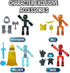 2 4 Zing StikBot Legendz Series - Includes MERC, Doctor Nevermore, Bolt, Kallista - Collectible Action Figures