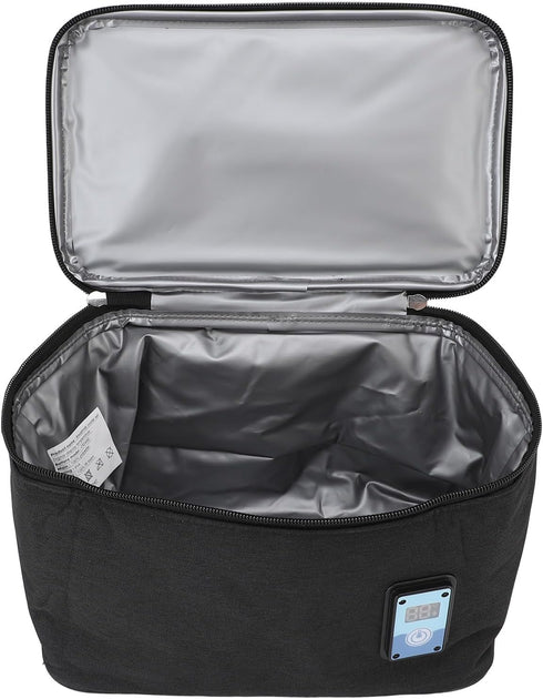 Portable Breastmilk Cooler Bag, Digital Temperature Display, Large Capacity Storage, Oxford Cloth Material, Black