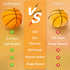 11.8", 3D OurHonor Basketball Pillow, Basketball Plush Basketball Stuffed Animal, Fluffy Cute Stuffed Sports Ball
