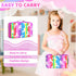 12 Inch (3-Rainbow) Stylish Travel Case for Fashion Dolls - Storage Solution with Pockets for Doll Accessories - Best
