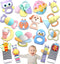AZEN 16 Pack Baby Rattles Teething Toys 3-6 Months, Baby Toys 0-6