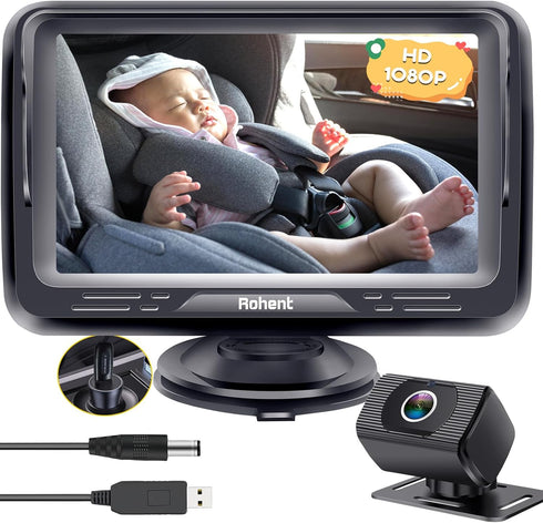 Rohent Car Camera for Baby USB: Plug and Play Easy to Install Crystal