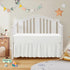 2-Piece Set 52"x28" 14" SiinvdaBZX Ruffled Crib Skirt & Microfiber Crib Sheet, Fit for Baby Standard Crib & Nursery