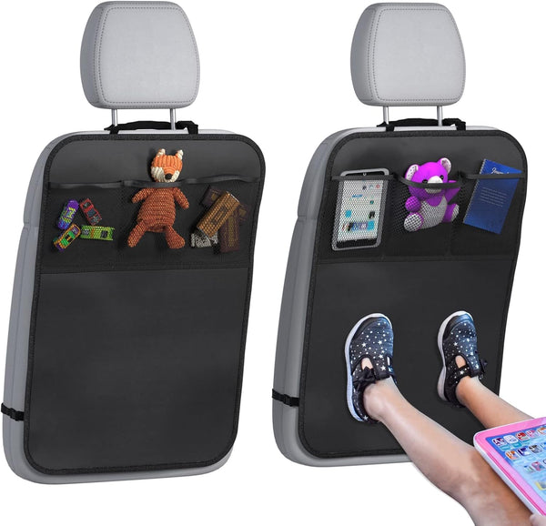 lebogner Back Seat Cover For Kids + 3 Pocket Storage Organizer, 2