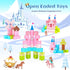 3+ 3-4 4-5 6-8 Hiwawind Updated Magnetic Blocks-Princess Castle, Creative Magnetic Building Blocks Toddler Toys