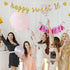 Happy Sweet 16 Banner - Gold Glitter Happy 16th Birthday Party Decorations, Cheer to 16 Years