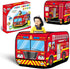 Pop Up Play Tent for Kids - My First Foldable Indoor & Outdoor Playhouse Vehicle Toys for Toddlers, Boys and Girls