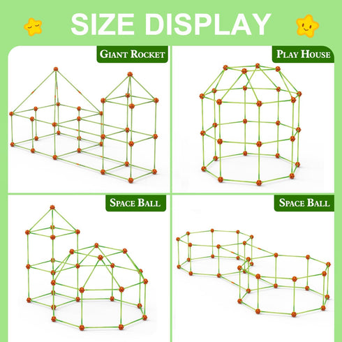 Fort Building Kit for Kids, STEM Construction Toys, Educational Gift for 3-12 Years Old, Ultimate Creative Set (140