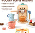 17Pcs Playset Tiny Land Kids Coffee Maker Wooden Kitchen Toys - Toy Coffee Maker - Wooden Play Toys, Play Kitchen