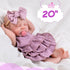 Aori Lifelike Reborn Baby Girl Dolls - Realistic 20-Inch Newborn Doll with Poseable Limbs and Feeding Kit