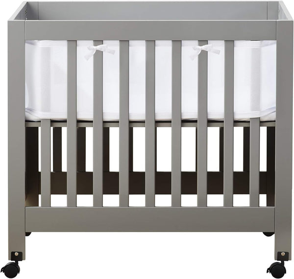 Halo Mini Crib Breathable Mesh Liner for Mini Crib, Classic 3mm Mesh,