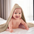VitalCozy 12 (32 32 Inch,Earthy Pcs Baby Muslin Hooded Bath Towels and Washcloths Muslin Cotton Hooded Baby Towels