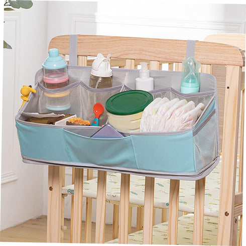 Toddmomy Hanging Diaper Organizer for Nursery Multi Functional Changing Table Storage Bag Holds Diapers Wipes