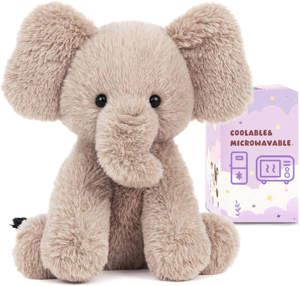 Easfan Microwavable & Weighted Stuffed Animals Elephant Plushie for Warmth-Comfort Cute Soft