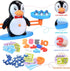 BAKAM Penguin Balance Scale & Number Counting Blocks, Montessori Math Games for Kids Ages 3-7