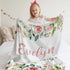 Ultragifta Personalized Baby Blankets Easter Gifts for Kids Custom Flannel Blanket for Girls Custom Baby Blanket