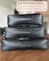 Set 3 Lucky Love Diaper Bag Organizing Pouches | of Including Diaper Clutch | Dry Wet Bag (Black Clear Trio Pouches