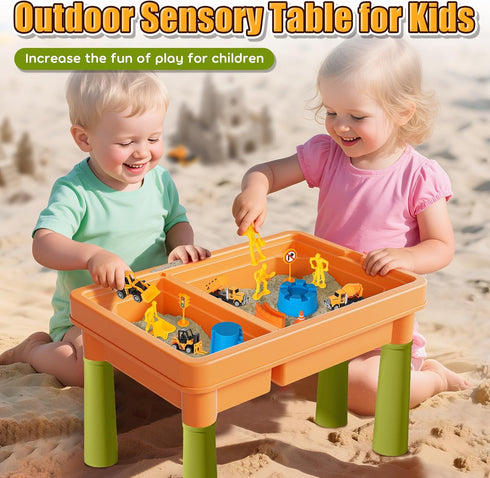 2.6lbs 6 Lehoo Castle Sensory Table with Sensory Sand, Indoor Sensory Bin with Lid & Play Sand, Construction Kit