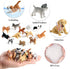 12PCS Mini Dog Figurines - Realistic Hand Painted Tiny Dog Toys Playset for Kids, Miniature Puppy Cake Topper