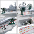 18 Inches deAO Aircraft Carrier Toy with Scale Model Warplanes Warships Military Vehicles Battleship Helicopter Planes