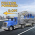 DOWELLIN 22" 3 4 5 6 7 8 Transports Trucks Kids Toys, Large Semi Truck Toy Carrier and Excavator Truck