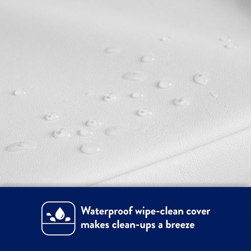 16' 32' Kolcraft Waterproof Contoured Wipeable Baby Diaper Changing Pad for Dresser or Table, Durable Easy Clean