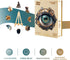 11.4 11.4in 190pcs Wooden Puzzles for Adults - Mechanical Eyes Wooden Jigsaw Puzzle, Unique Animal Shaped Wood Puzzles