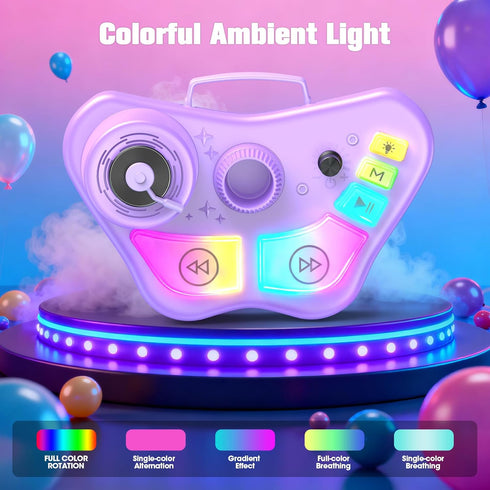 Delighkidz 3 4 5 6 7 8 2 4-6 Stand Karaoke Machine for Kids, Singing Toys Gifts for Year Old Girls Boys, Rechargeable