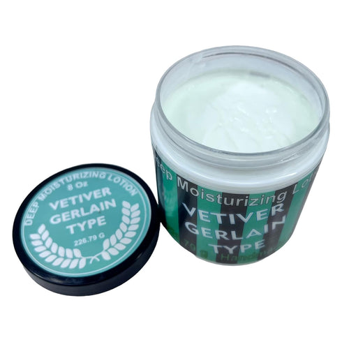 Dharma Suds 8 oz Handmade Body lotion deep moisturizing Vetiver Type jar