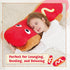 35 Inch Giant Hot Dog Plush Pillow Funny Food Plush Toy, Soft Stuffed Hot Dog Pillow, Oversized Hugging Cushion, Jumbo