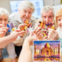 5 Packs of 16 Piece Large Jigsaw Dementia Puzzles for Alzheimer’s Activities, Easy Memory Games with Storage Bags