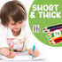 Set 10 Teacher-Recommended TinyGeeks Jumbo Pencils - of Triangle-Shaped Colored Pencils for Toddlers and Preschoolers