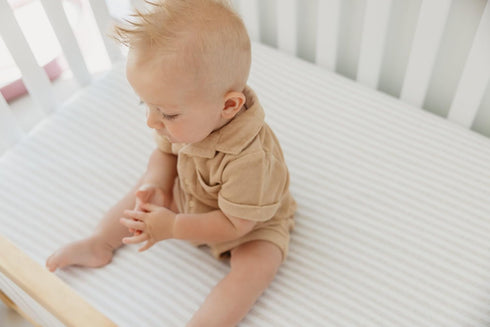 Copper Pearl Premium Knit Crib Sheets for Boys and Girls: Breathable, Soft, Fitted for Standard Mattresses, Baby