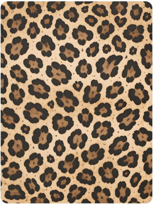 CZXW 52" 28" Cheetah Leopard Print Crib Sheets Fitted x Natural Cotton Soft & Breathable for Baby Crib Mattress