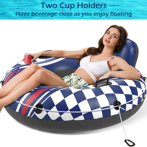2 Jasonwell Inflatable River Tube Float - Heavy Duty River Float Pool Floats Lake Premium Water Tubes for Floating