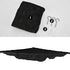 Jumbo Toy Net Hammock for Stuffed Animals, KoHuiJoo Wall Sling Corner Organizer, Black 2 Pack