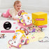 1+ Love&Mini Baby Musical Toys for Girls - Crawling Steering Wheel Toys with Car, Telephone, Lights & Sounds